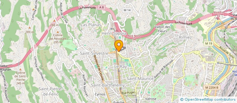 localisation de l'entreprise MADAME LUCIENNE HOLLENDER à NICE