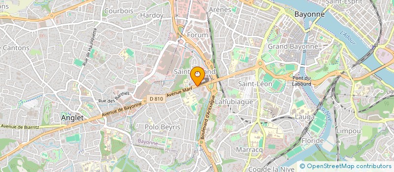 localisation de l'entreprise MADAME LUCIENNE HUTEAU à BAYONNE