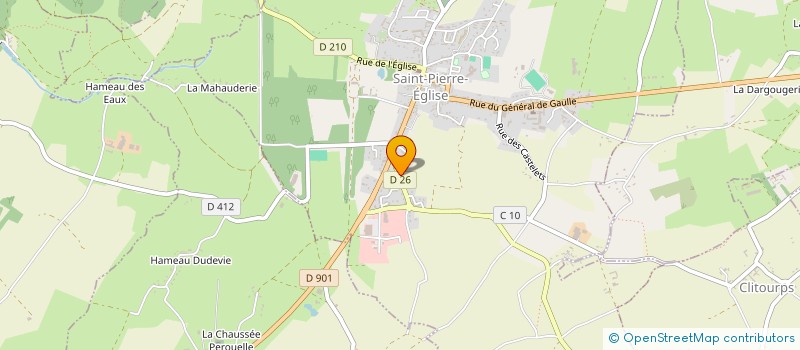 localisation de l'entreprise MADAME LUCIENNE JEANNE  SAINT-PIERRE-EGLISE
