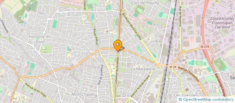 localisation de l'entreprise MADAME LUCIENNE JOUVENCEAU à DIJON