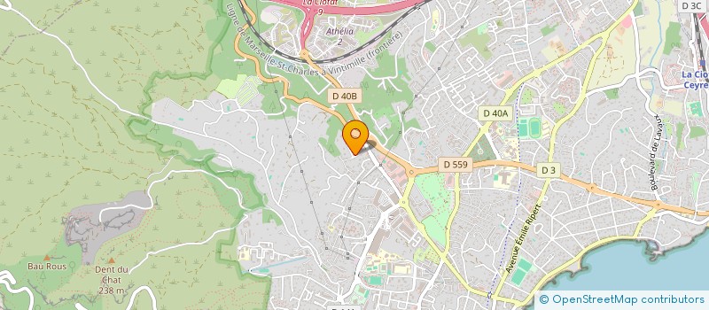 localisation de l'entreprise MADAME LUCIENNE KOSTREVA à LA CIOTAT