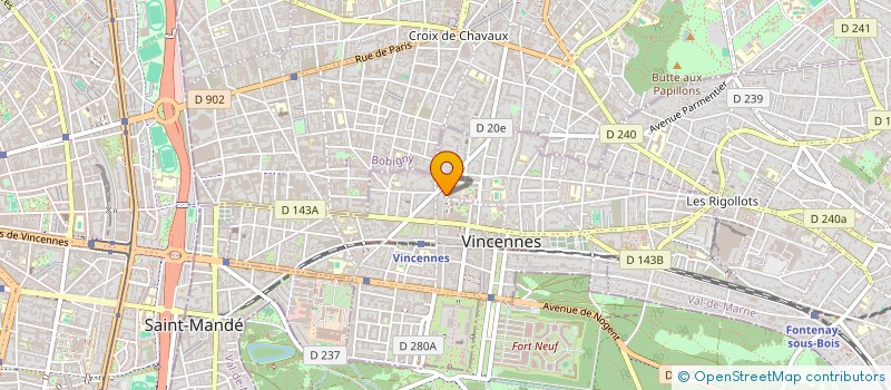 localisation de l'entreprise MADAME LUCIENNE LAMAZE à VINCENNES