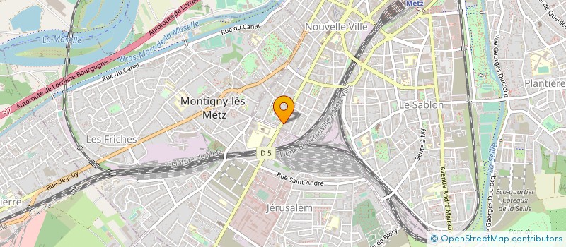 localisation de l'entreprise MADAME LUCIENNE LAMOUREUX à METZ