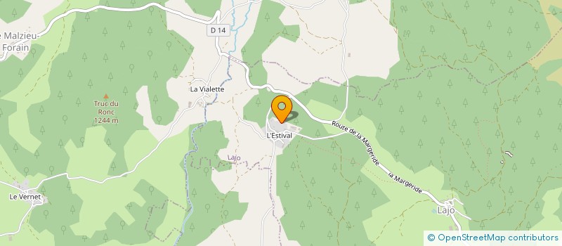 localisation de l'entreprise MADAME LUCIENNE LANIESSE  LAJO