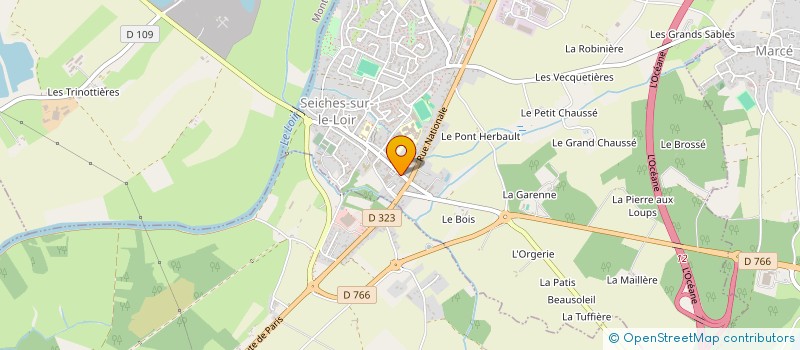 localisation de l'entreprise MADAME LUCIENNE LE PETITCORPS  MONTREUIL-SUR-LOIR