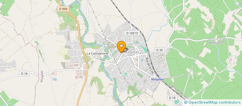 localisation de l'entreprise MADAME LUCIENNE LOZANO  MAGALAS