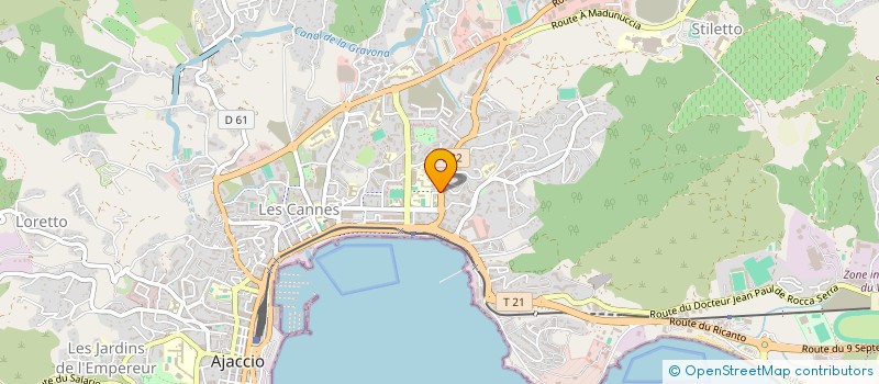 localisation de l'entreprise MADAME LUCIENNE MAGLIOLI à AJACCIO
