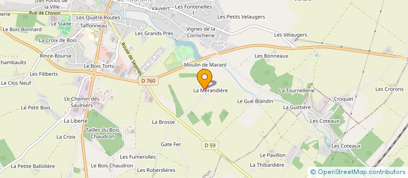 localisation de l'entreprise MADAME LUCIENNE MARTINEAU  SAINTE-MAURE-DE-TOURAINE