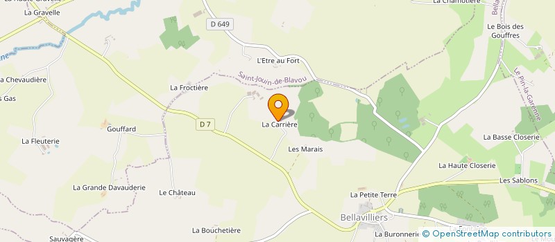 localisation de l'entreprise MADAME LUCIENNE MELEUX à BELLAVILLIERS