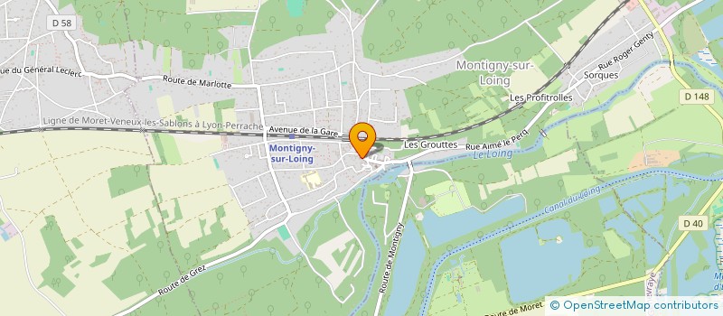 localisation de l'entreprise MADAME LUCIENNE MENTREL à MONTIGNY-SUR-LOING