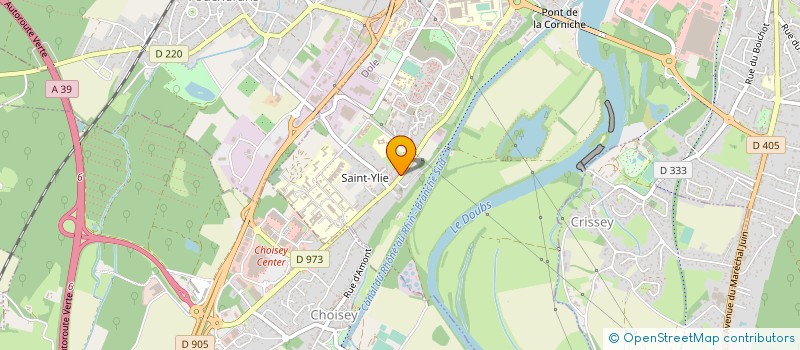 localisation de l'entreprise MADAME LUCIENNE MIODON  DOLE