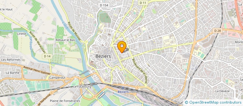 localisation de l'entreprise MADAME LUCIENNE MIRA à BEZIERS