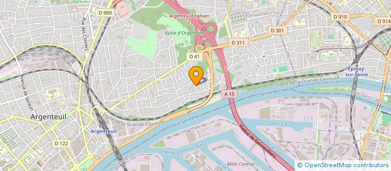 localisation de l'entreprise MADAME LUCIENNE MOREAU  ARGENTEUIL