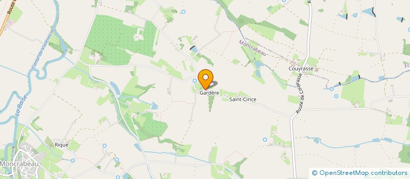 localisation de l'entreprise MADAME LUCIENNE MORENO  MONCRABEAU