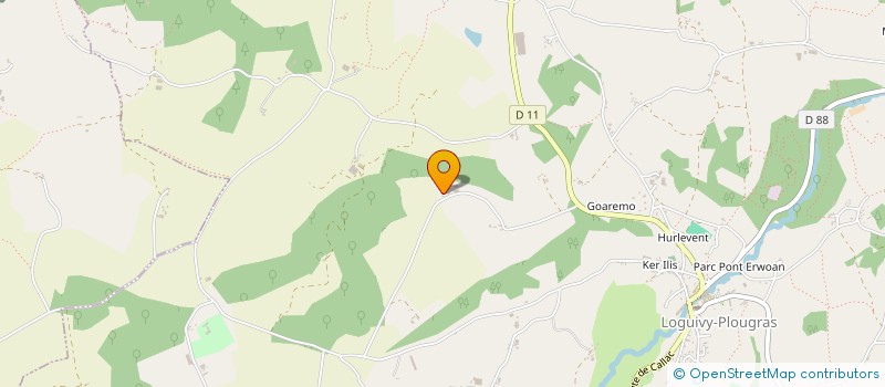 localisation de l'entreprise MADAME LUCIENNE MORVAN  LOGUIVY-PLOUGRAS