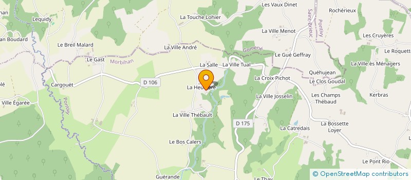localisation de l'entreprise MADAME LUCIENNE PACHEU à MENEAC