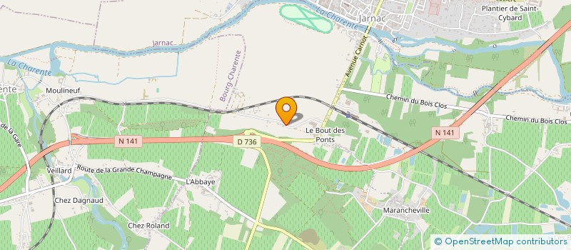 localisation de l'entreprise MADAME LUCIENNE PELAGERE  MAINXE-GONDEVILLE