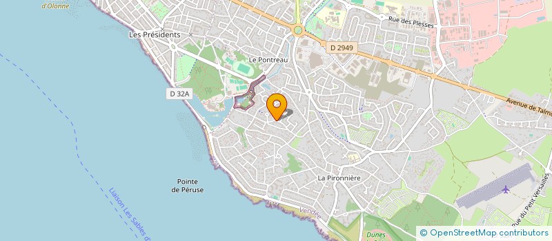 localisation de l'entreprise MADAME LUCIENNE PELRAS  LES SABLES D'OLONNE