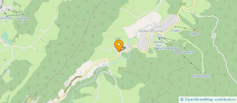 localisation de l'entreprise MADAME LUCIENNE PERRAD  BELLEFONTAINE