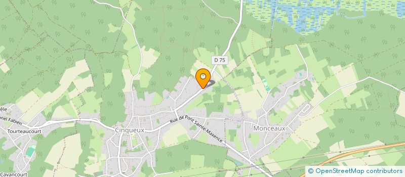 localisation de l'entreprise MADAME LUCIENNE PINSSON  CINQUEUX