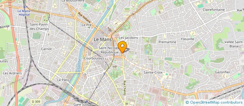 localisation de l'entreprise MADAME LUCIENNE POIRIER  LE MANS