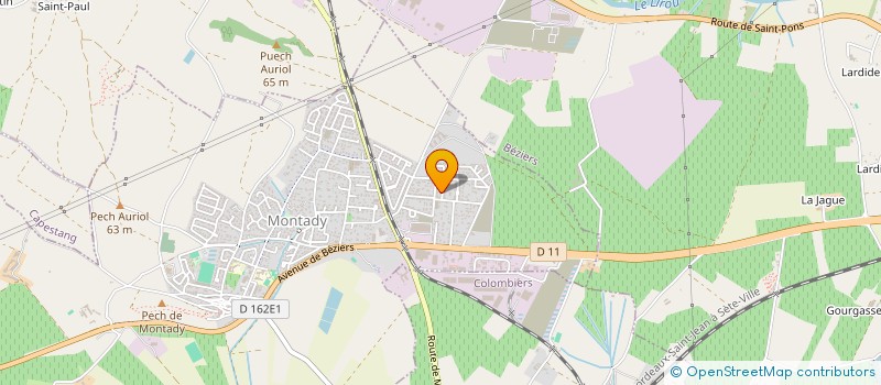 localisation de l'entreprise MADAME LUCIENNE PUJOL  CAPESTANG