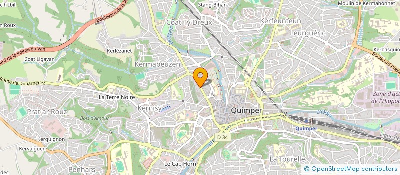 localisation de l'entreprise MADAME LUCIENNE QUIDEAU à QUIMPER