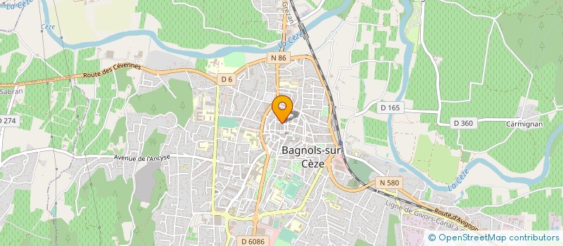 localisation de l'entreprise MADAME LUCIENNE RIBES à BAGNOLS-SUR-CEZE