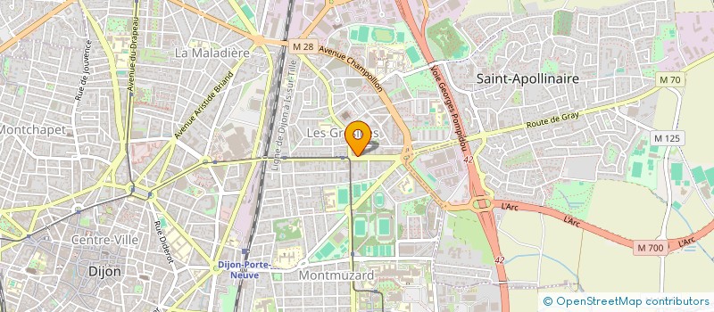 localisation de l'entreprise MADAME LUCIENNE RICARD à DIJON