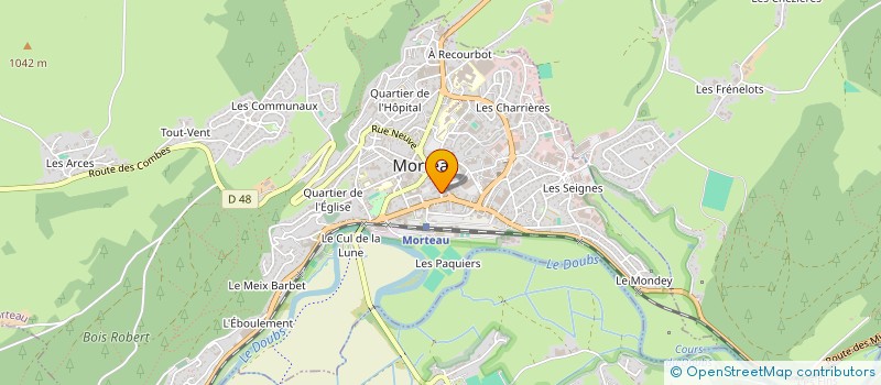 localisation de l'entreprise MADAME LUCIENNE ROGNON à MORTEAU
