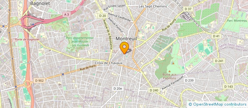 localisation de l'entreprise MADAME LUCIENNE ROSE MC KIRDY à MONTREUIL