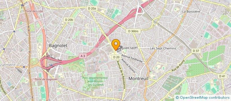 localisation de l'entreprise MADAME LUCIENNE ROUVRAY à MONTREUIL