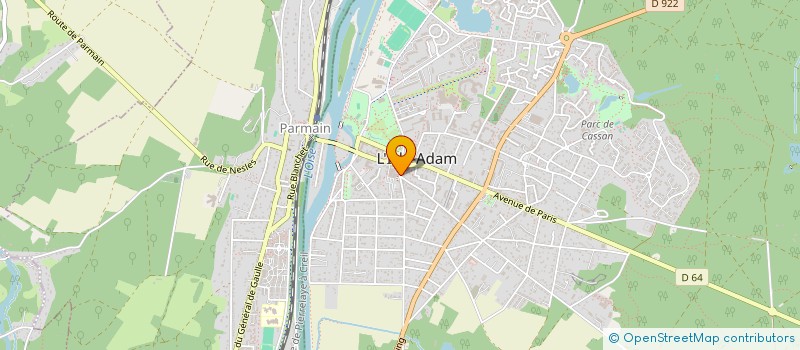 localisation de l'entreprise MADAME LUCIENNE SUHARD  L'ISLE-ADAM