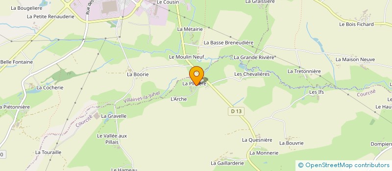 localisation de l'entreprise MADAME LUCIENNE TESSIER  COURCITE