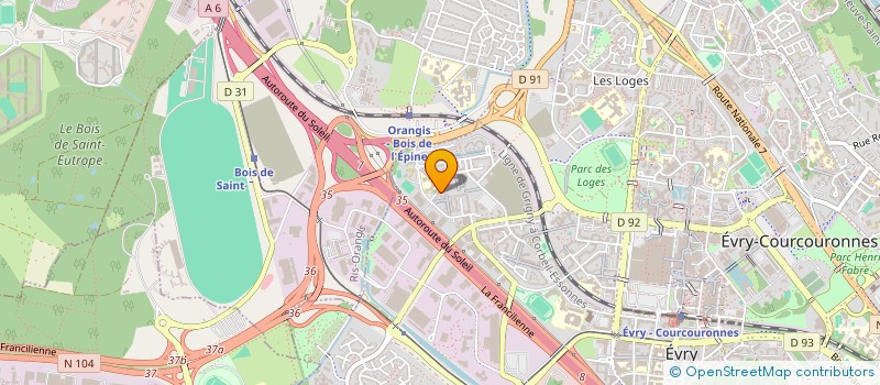 localisation de l'entreprise MADAME LUCIENNE TEXIER  EVRY-COURCOURONNES