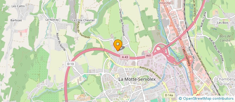 localisation de l'entreprise MADAME LUCIENNE THOMAS à LA MOTTE-SERVOLEX
