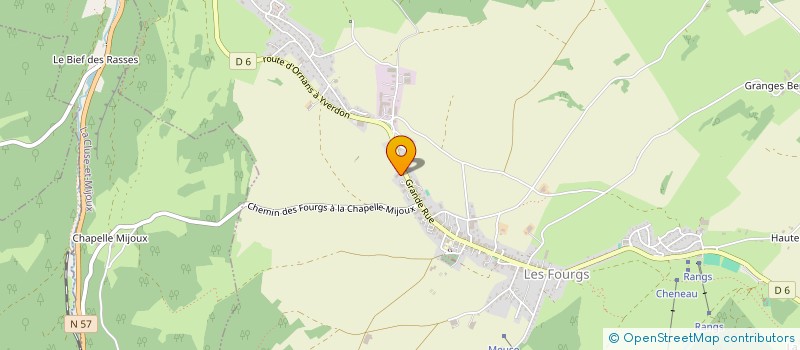 localisation de l'entreprise MADAME LUCIENNE TISSOT à LES FOURGS