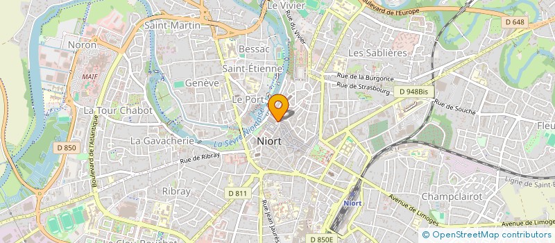 localisation de l'entreprise MADAME LUCIENNE VASLIN  NIORT