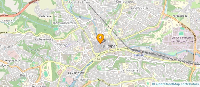 localisation de l'entreprise MADAME LUCIENNE VOLAZAFY à QUIMPER