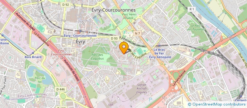 localisation de l'entreprise MADAME LUCIENNE YAKETTE à EVRY-COURCOURONNES