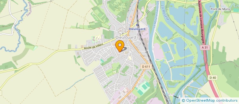 localisation de l'entreprise MADAME LUCILE ANDRE  DIEULOUARD