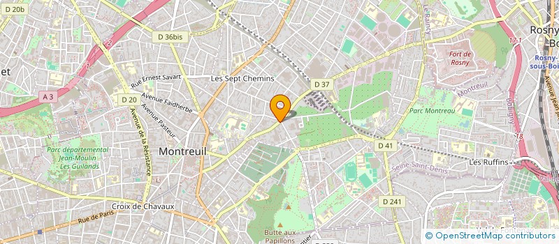 localisation de l'entreprise MADAME LUCILE ARAUD à MONTREUIL