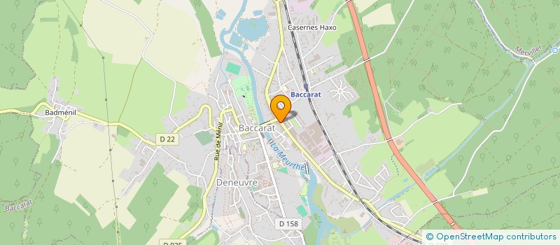 localisation de l'entreprise MADAME LUCILE ARNOUX  BACCARAT