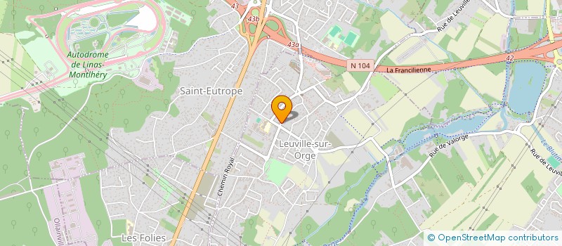 localisation de l'entreprise MADAME LUCILE AUBLIN à LEUVILLE-SUR-ORGE