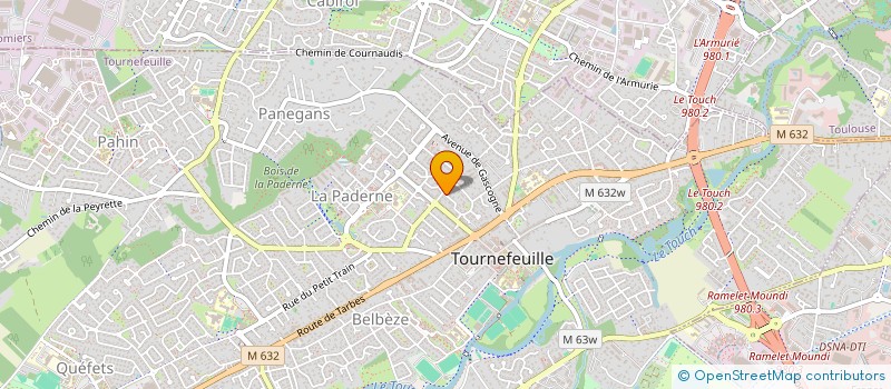 localisation de l'entreprise MADAME LUCILE BARITAUD  TOURNEFEUILLE