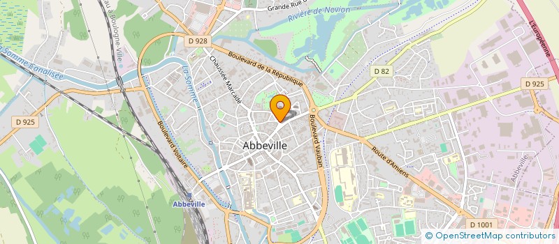 localisation de l'entreprise MADAME LUCILE BATTINI  ABBEVILLE