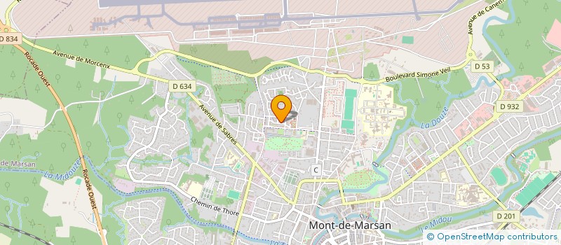 localisation de l'entreprise MADAME LUCILE BEGUIN  MONT-DE-MARSAN