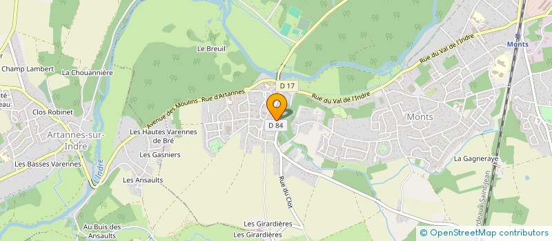 localisation de l'entreprise MADAME LUCILE BERTHELOT  MONTS