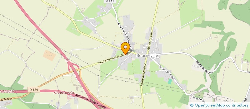 localisation de l'entreprise MADAME LUCILE BINET  BOURNEVILLE-SAINTE-CROIX