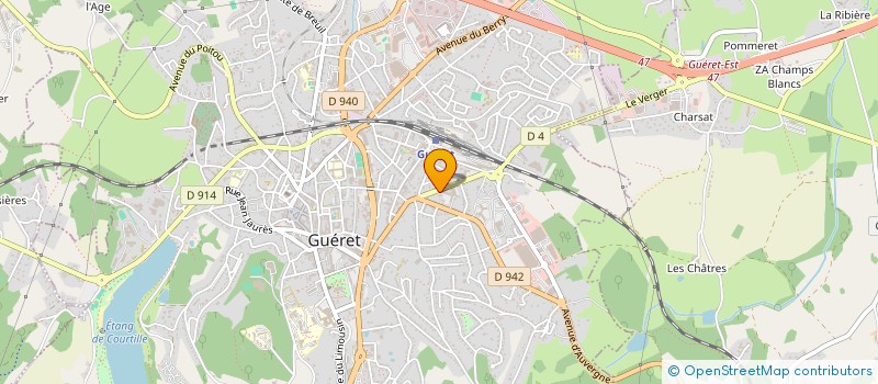localisation de l'entreprise MADAME LUCILE BLOUIN à GUERET